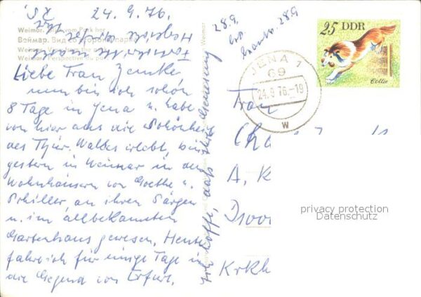 Weimar Thueringen Blick vom Park – Bild 2