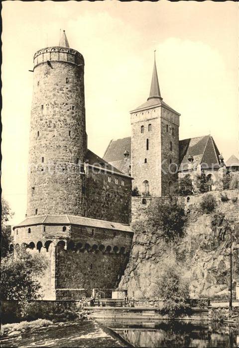 Bautzen Alte Wasserkunst mit Michaeliskirche an