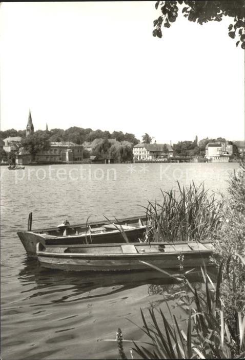 Malchow Teilansicht Müritzsee Boote