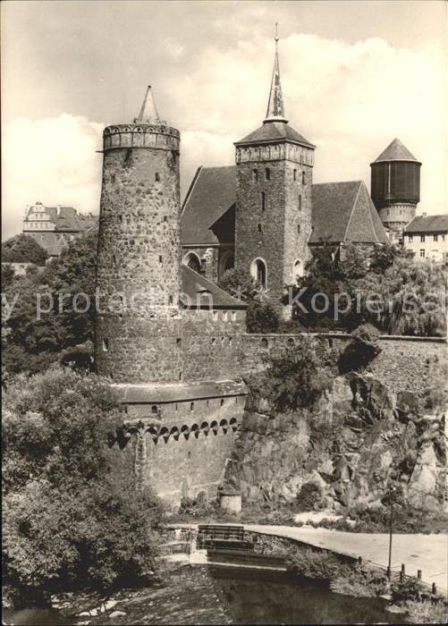 Bautzen Alte Wasserkunst Michaelskirche und neu