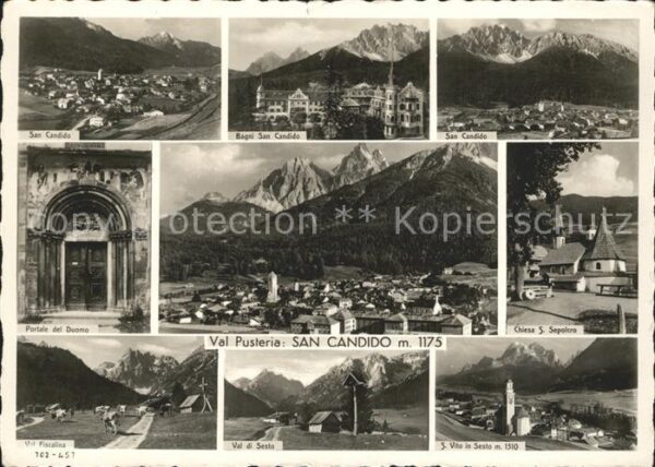 San Candido Innichen Teilansichten Bagni Portale del Duomo T