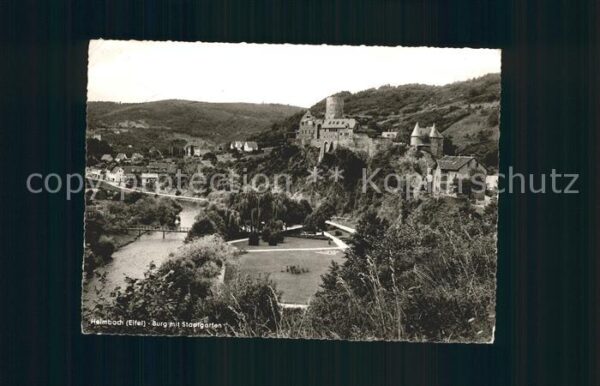 Heimbach Eifel Burg mit Stadtgarten