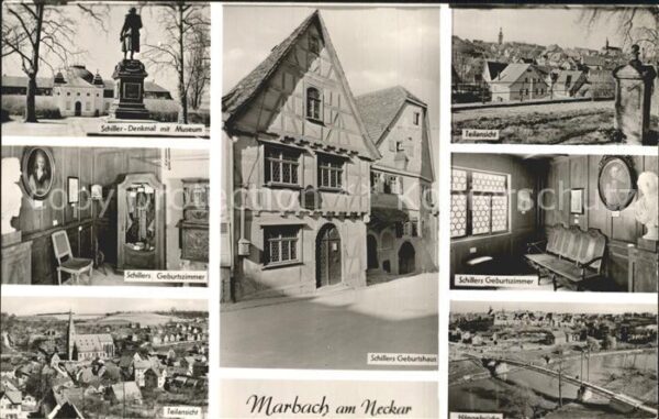 Marbach Neckar Schiller Denkmal Museum Geburtszimmer G