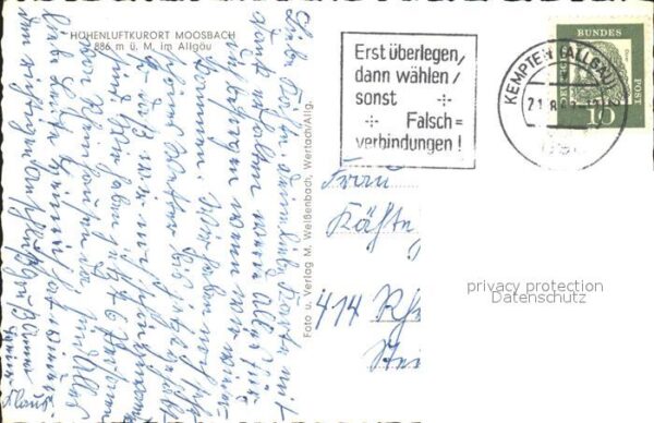 Moosbach Sulzberg Blauer Enzian Grünten Kirche – Bild 2