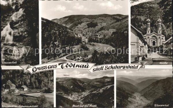 Todtnau Kirche Wiesental Wasserfall