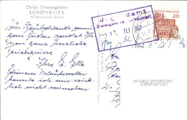 Schwaebisch Gmuend Erholungsheim Schönblick Fliegeraufnahm – Bild 2