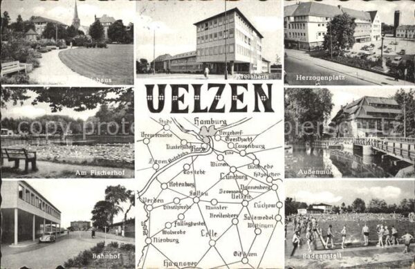 Uelzen Lueneburger Heide Herzogenplatz Badeanstalt Aussemühle