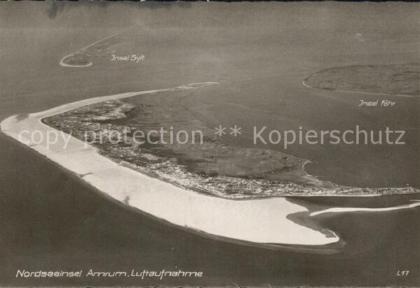 Amrum Fliegeraufnahme Insel Sylt Insel Föhr