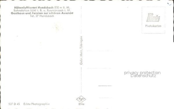 Hundsbach Forbach Gasthaus Pension zur schönen Aussicht – Bild 2