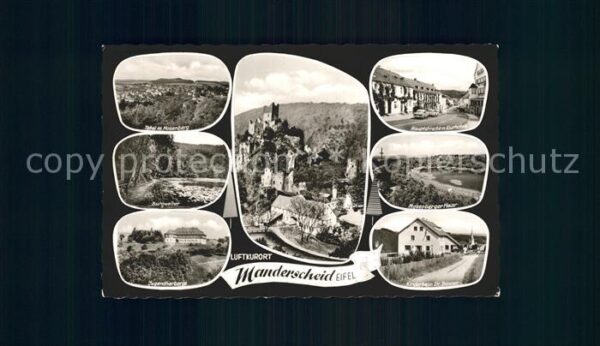 Manderscheid Eifel Mosenberg Burgweiher Jugendherberge