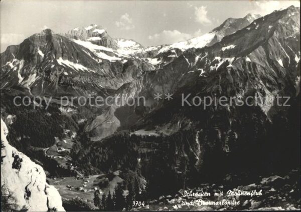 Schroecken Vorarlberg Mohnenfluh Braunarlspitze