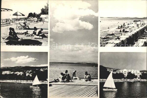 Crikvenica Kroatien Segelboot Strand