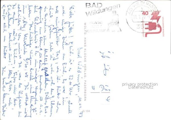 Bad Wildungen Nymphe Kurpark Sanatorium Wicker Kathol – Bild 2