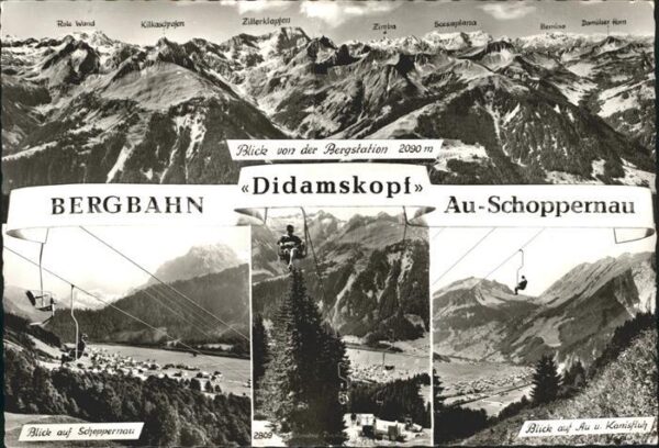 Schoppernau Vorarlberg Bergbahn Didamskopf Kanisfluh Sesselbah