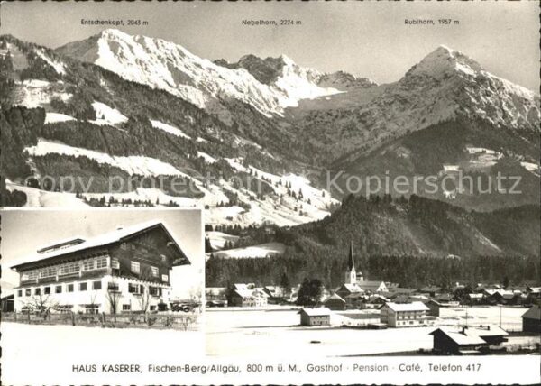 Fischen Allgaeu Haus Kaserer Nebelhorn Rubihorn Entsche