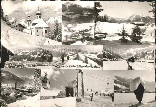 Zell Ziller Tirol Gerlosstein Sesselbahn Kirche Luftseilb