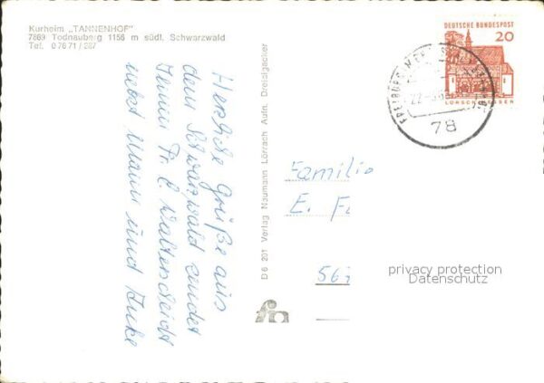 Todtnauberg Kurheim Tannenhof – Bild 2