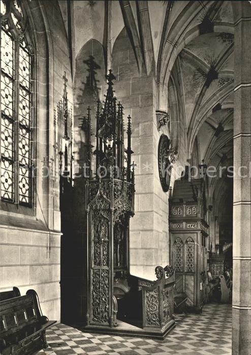 Urach Bad Amaduskirche Betstuhl Grafen Eberhard B