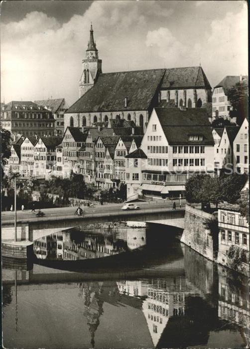 Tuebingen Eberhardsbrücke Stiftskirche