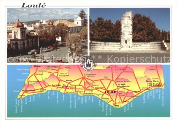 Loulé Karte Denkmal