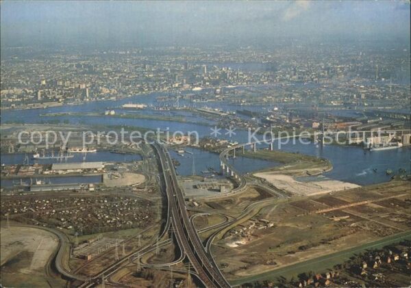 Hamburg Köhlbrandbrücke Hafen