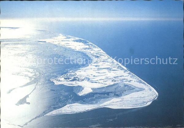 Sylt Fliegeraufnahme im Winter