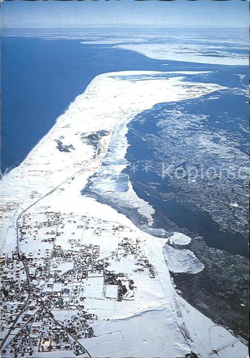Sylt Fliegeraufnahme im Winter