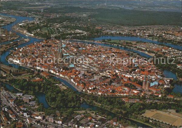 Luebeck Fliegeraufnahme