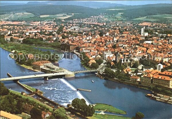 Hameln Weser Fliegeraufnahme
