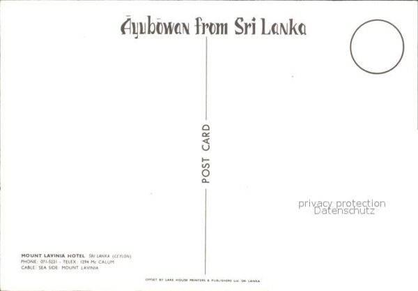 Sri Lanka Mount Lavinia Hotel – Bild 2