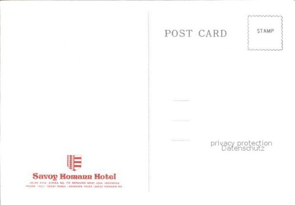 Java Indonesien Savoy Homann Hotel – Bild 2