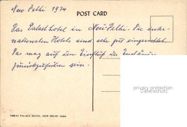 New Delhi Obrai Palace Hotel – Bild 2