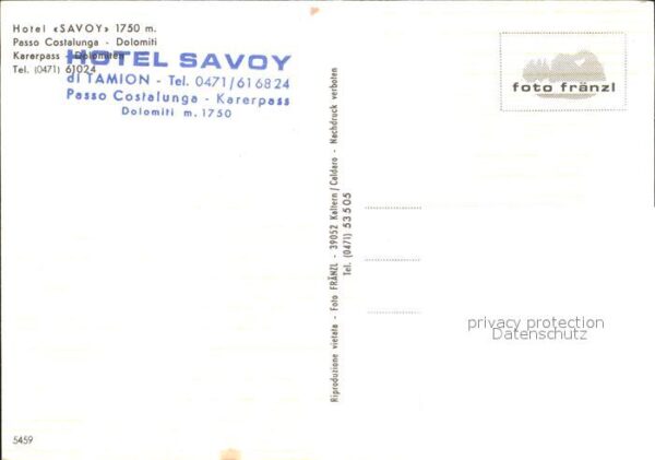 Karerpass Suedtirol Hotel Savoy – Bild 2