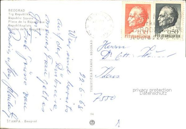 Beograd Belgrad Republiksplatz – Bild 2