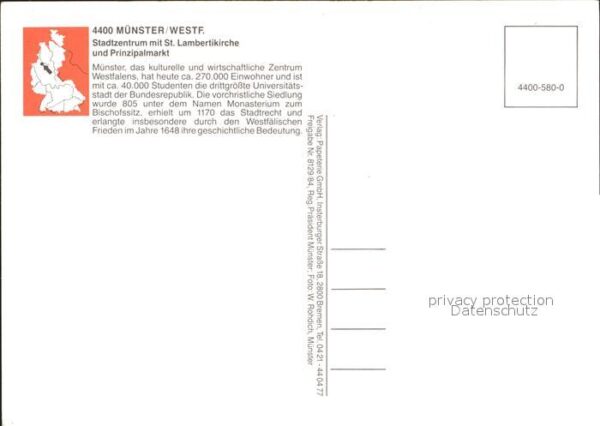 Muenster Westfalen Stadtzentrum Sankt Lambertikirche Prinz – Bild 2