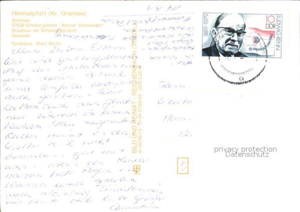 Himmelpfort Schleuse Werner Schaumann Erholungsheim – Bild 2