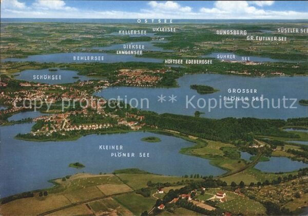 Ploen See Fliegeraufnahme Grosser und Kleiner See