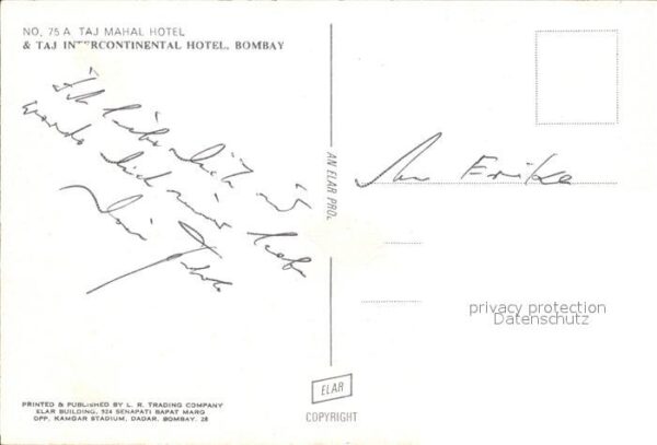 Bombay Mumbai Taj Mahal Hotel – Bild 2