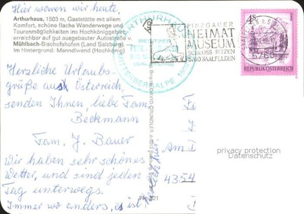 Muehlbach Hochkoenig Arthurhaus – Bild 2