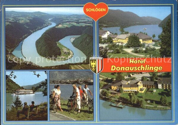 Haibach Muehlkreis Fliegeraufnahme Hotel Donauschlinge