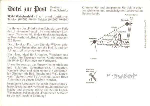 Waischenfeld Hotel zur Post – Bild 2