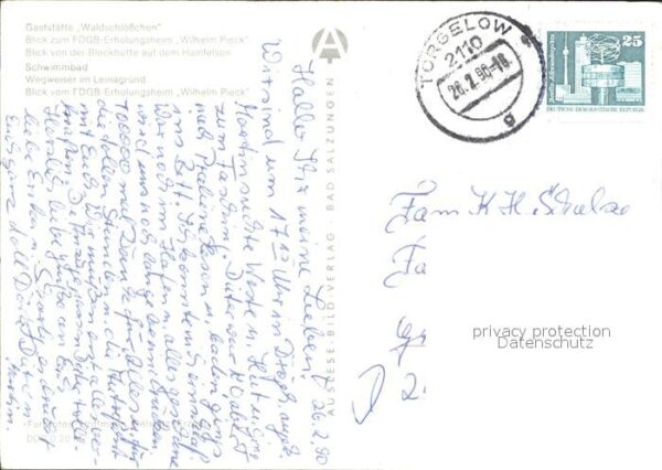 Finsterbergen Freibad FDGB- Erholungsheim Wilhelm Pie – Bild 2