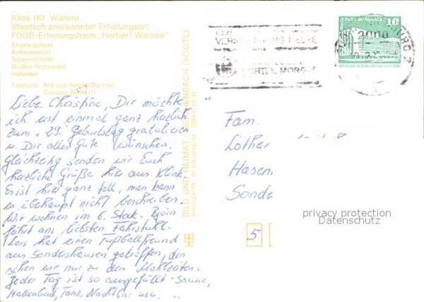 Klink Waren FDGB- Erholungsheim Herbert Warnke – Bild 2