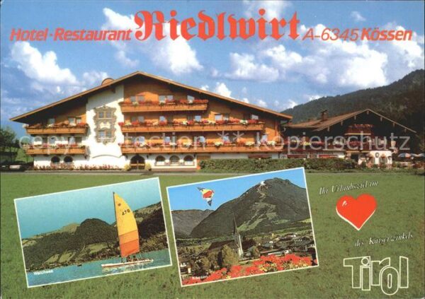 Koessen Tirol Hotel Restaurant Riedl Segelboot