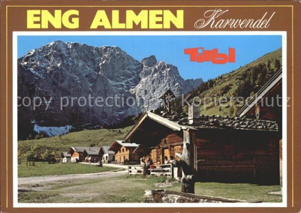 Eng Karwendel Eng Almen Gross Ahornboden Grubenkar Ka