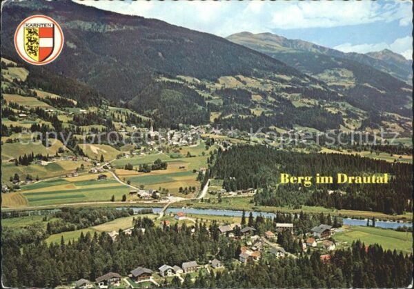 Berg Drautal Fliegeraufnahme