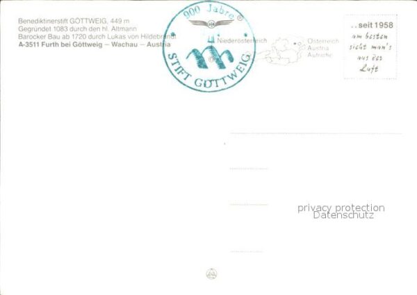 Furth Goettweig Benediktinerstift Fliegeraufnahme – Bild 2