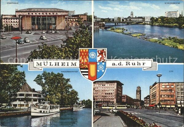 Muelheim Ruhr Schlossbrücke Stadthalle Wasserbahnhof