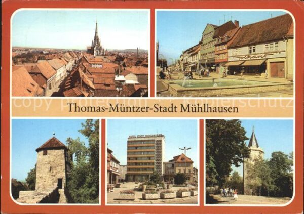 Muehlhausen Thueringen Wilhelm Pieck Platz Hospitalturm Ragent