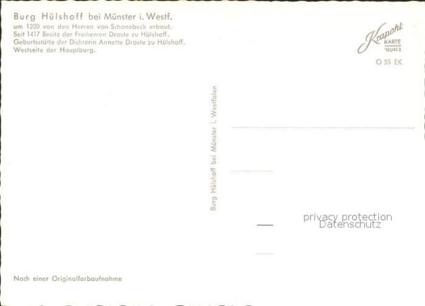 Muenster Westfalen Burg Hülshoff – Bild 2